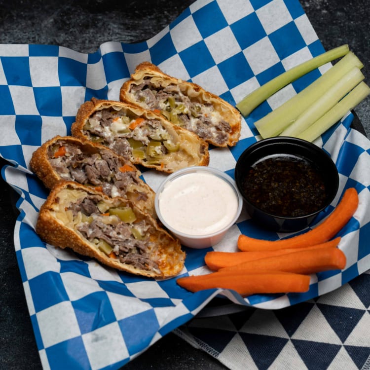 Italian Beef Eggrolls.