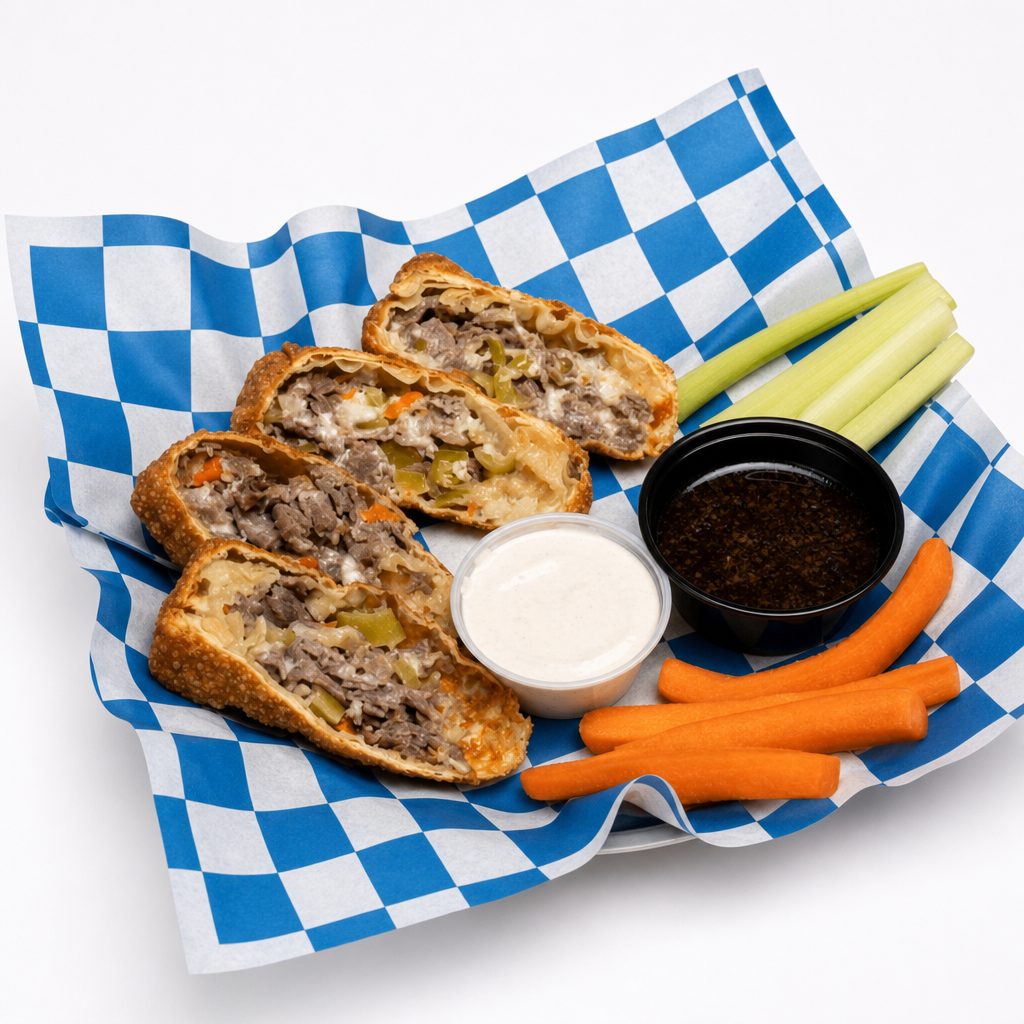 Italian Beef Eggrolls.