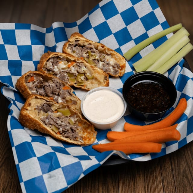 Italian Beef Eggrolls.